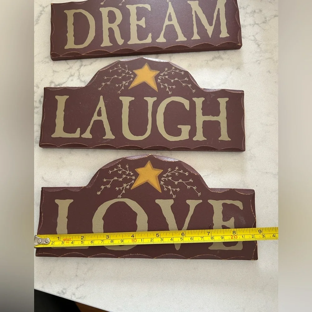 Rustic Brown and Gold Wall Decor Set